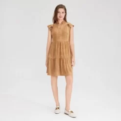 Women's Faux Suede Flutter Short Sleeve Mini Tunic Dress - Universal Thread™ 6 Women's Faux Suede Flutter Short Sleeve Mini Tunic Dress - Universal Thread™ -Universal Thread Shop GUEST 906fbeb1 11de 4c82 a57c 9718df939b98