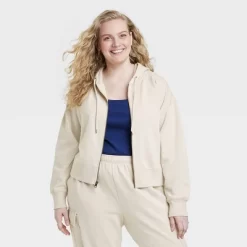 Women's Cropped Zip-Up Sweatshirt - Universal Thread™ -Universal Thread Shop GUEST 9338ca83 f0fd 4dfd b9ae 0ae06b7487dc