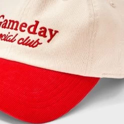 Gameday Social Club Two-Toned Baseball Hat - Universal Thread™ Beige/Red -Universal Thread Shop GUEST 94640987 8d44 44dc 93ca 1e06d7565ef3