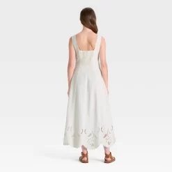 Women's Midi A-Line Dress - Universal Thread™ Cream