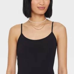 Pink Seedbead And Station Necklace Set 3pc - Universal Thread™ Gold