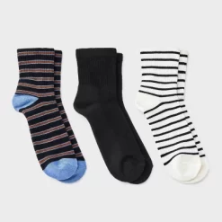 Women's Cushioned Striped/Solid 3pk Mid Crew Socks - Universal Thread™ 4-10 7 Women's Cushioned Striped/Solid 3pk Mid Crew Socks - Universal Thread™ 4-10 -Universal Thread Shop GUEST 96f17cf1 7eb4 4af8 9e93 13567b30034f