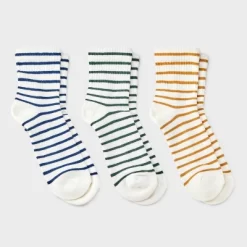 Women's Striped Cushioned 3pk Mid Crew Socks - Universal Thread™ 4-10 -Universal Thread Shop GUEST 9802dd7c ee57 4477 9a79 92eea7504799