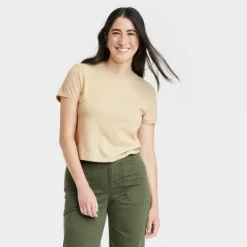 Women's 3pk Shrunken Short Sleeve T-Shirt - Universal Thread™