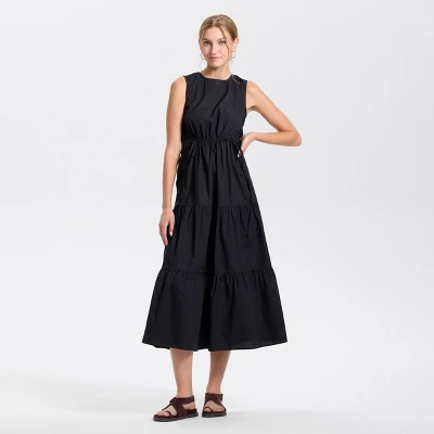 Women's Tiered Maxi A-Line Dress - Universal Thread™ 1 Women's Tiered Maxi A-Line Dress - Universal Thread™