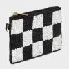 Checker Beaded Pouch - Universal Thread™ Black/White