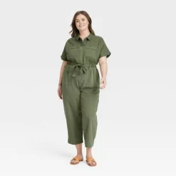 Women's Short Sleeve Button-Front Boilersuit - Universal Thread™ -Universal Thread Shop GUEST a62f0c77 b4ea 4cfb b701 1cda858ea2aa