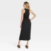 Women's Knit Midi Ruched Dress - Universal Thread™