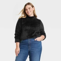 Women's Fuzzy Mock Turtleneck Pullover Sweater - Universal Thread™ -Universal Thread Shop GUEST a8968846 300c 4717 bbe4 34a9c67e8b83