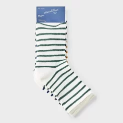 Women's Striped Cushioned 3pk Mid Crew Socks - Universal Thread™ 4-10