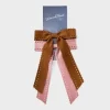 Suede Bow Hair Clip Set 2pk - Universal Thread™ Brown/Pink