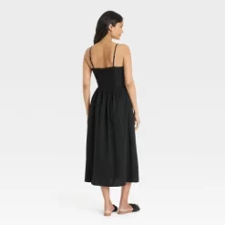 Women's Corset Midi A-Line Dress - Universal Thread™