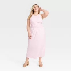 Women's Knit Midi Ruched Dress - Universal Thread™ -Universal Thread Shop GUEST b1af74a7 32df 42ca a8ae 12e691bc2a9f