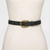 Women's Elongated Buckle Belt - Universal Thread™ Black M