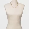 Curb And Snake Chain Layered Multi-Strand Necklace - Universal Thread™ Worn Gold