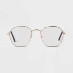 Women's Satin Metal Round Blue Light Filtering Reading Glasses - Universal Thread™ Silver -Universal Thread Shop GUEST ba90f15d 180b 4b88 994f 98e04daa5745