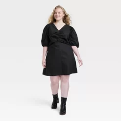 Women's Elbow Puff Sleeve Ruched Mini Dress - Universal Thread™ -Universal Thread Shop GUEST c0b63799 b25b 425d 9c98 b19acefc49fd