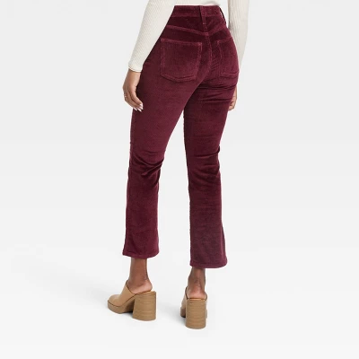 Women's High-Rise Corduroy Bootcut Jeans - Universal Thread™ Burgundy 1 Women's High-Rise Corduroy Bootcut Jeans - Universal Thread™ Burgundy