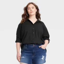 Women's Long Sleeve Oversized Button-Down Shirt - Universal Thread™ -Universal Thread Shop GUEST c5485296 1126 4b0f 8eab ce8e3ca275e5