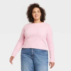 Women's Long Sleeve Shrunken Rib T-Shirt - Universal Thread™ -Universal Thread Shop GUEST c840fbd2 23d6 401c 8d67 425d8c7a4e41