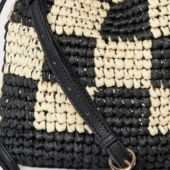 Straw Checker Drawstring Crossbody Bag - Universal Thread™ Black: Knit, Unstructured, Paper & Straw -Universal Thread Shop GUEST c85724e3 034d 4ca3 8a18 29881e3a8d51
