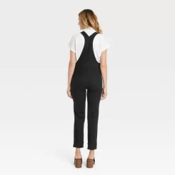 Women's 90's Slim Denim Overalls - Universal Thread™ Black