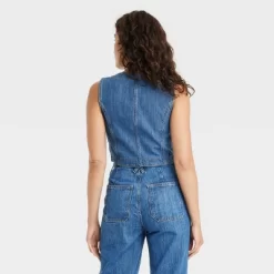Women's Denim Vest - Universal Thread™ Blue Denim