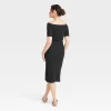 Women's Off Shoulder Midi Bodycon Dress - Universal Thread™