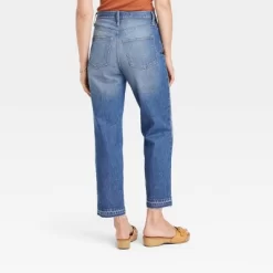 Women's High-Rise Vintage Straight Jeans - Universal Thread™ Indigo