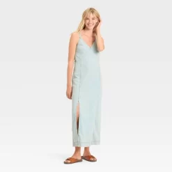 Women's Cami Denim Maxi Dress - Universal Thread™ Light Wash -Universal Thread Shop GUEST dae2af85 c617 41c9 baaf c84860594fc8