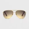 Women's Aviator Sunglasses - Universal Thread™ Gold