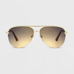 Women's Aviator Sunglasses - Universal Thread™ Gold