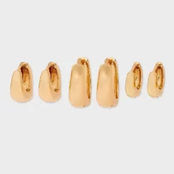 Huggie Hoop Earring Set 3pc - Universal Thread™ Gold 5 Huggie Hoop Earring Set 3pc - Universal Thread™ Gold -Universal Thread Shop GUEST df2932e6 1d8f 4419 854a d6bfaaac416b