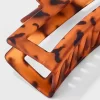 Jumbo Matte Tort Claw Hair Clip - Universal Thread™ Brown: Tortoise Print Styling Accessory