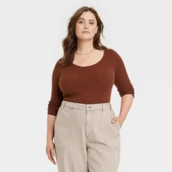 Women's Shrunken Rib Scoop Neck Pullover Sweater - Universal Thread™ -Universal Thread Shop GUEST e309cd45 951f 49be 9b02 1b3e38be45d2