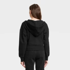 Women's Cropped Zip-Up Sweatshirt - Universal Thread™