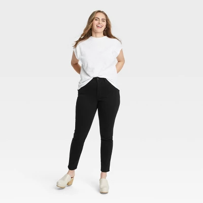 Women's High-Rise Skinny Jeans - Universal Thread™ Black 5 Women's High-Rise Skinny Jeans - Universal Thread™ Black - Image 5