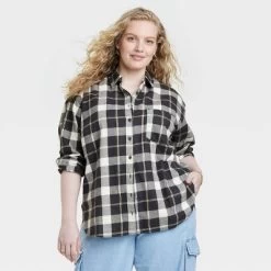 Women's Long Sleeve Flannel Button-Down Shirt - Universal Thread™ -Universal Thread Shop GUEST f3a2c30f e864 45af bf3b 7e9bf7086134