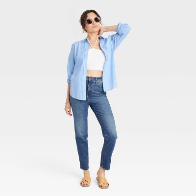 Women's Long Sleeve Classic Button-Down Shirt - Universal Thread™ 2 Women's Long Sleeve Classic Button-Down Shirt - Universal Thread™ - Image 2