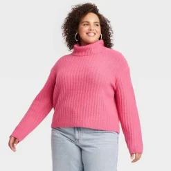 Women's Mock Turtleneck Cashmere-Like Pullover Sweater - Universal Thread™ -Universal Thread Shop GUEST f5af5530 043d 439a 8981 f73db3a742a5