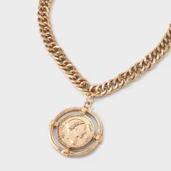 Coin Medallion Pendant Necklace - Universal Thread™ Gold -Universal Thread Shop GUEST f616a34e 85f3 4f77 9d1b 526fc1b85df0