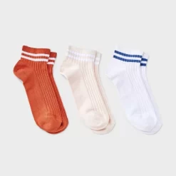 Women's Varsity Striped Ribbed 3pk Ankle Socks - Universal Thread™ 4-10 8 Women's Varsity Striped Ribbed 3pk Ankle Socks - Universal Thread™ 4-10 -Universal Thread Shop GUEST f6a30973 7b5a 4f21 9f13 7d0f775ab2f0