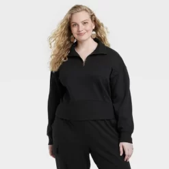 Women's Cropped Quarter Zip Sweatshirt - Universal Thread™ -Universal Thread Shop GUEST fbb1f112 6a4a 4ac1 a880 ce51e382fb1e